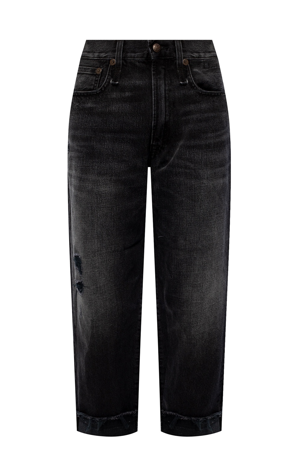 IetpShops GB Black Carhartt WIP Double Knee Denim Mid Wash Jeans